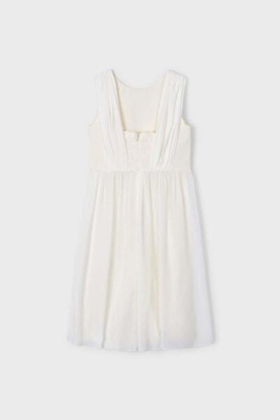 MAYORAL Lace Top Jumpsuit - Ecru