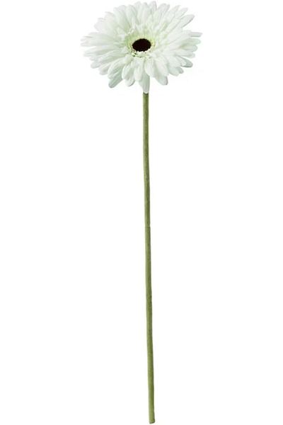 erorex Artificial Gerbera Flower White 50 Cm