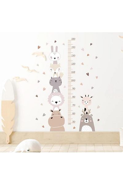 erorex Cartoon Animal Smile Lion Bear Wall Stickers Home Decor Kids Room Decor Wall Stickers For Kids