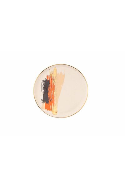 Porland Dash Pattern4 Flat Plate 21cm
