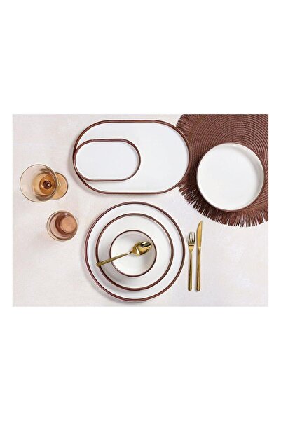 Porland Chopin Bakır 27 Parça 6 Kişilik Yemek Takımı