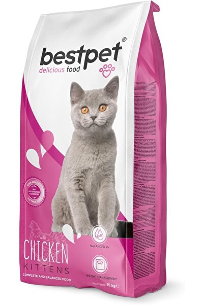Bestpet Yavru Kediler İçin, Tavuk Etli Ve Pirinçli Kuru Mama 15 kg CSS65079