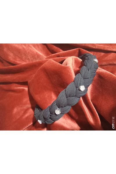 Adel Braided, Crystal Fabric Crown