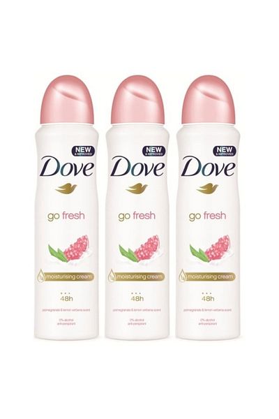 Dove ديو 150 مل للنساء جو فريش رودي × 3 قطع