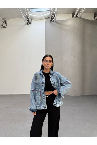 SOLİS MODA jachetă de blugi pentru femei
