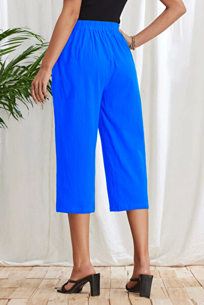 Superlife Women's Elastic Waist Capri-Shorts Spr24Ks65