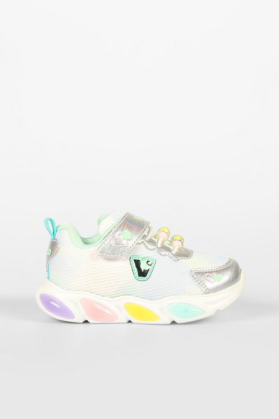 Vicco Gelato White Girl's Lighted Sports Shoes