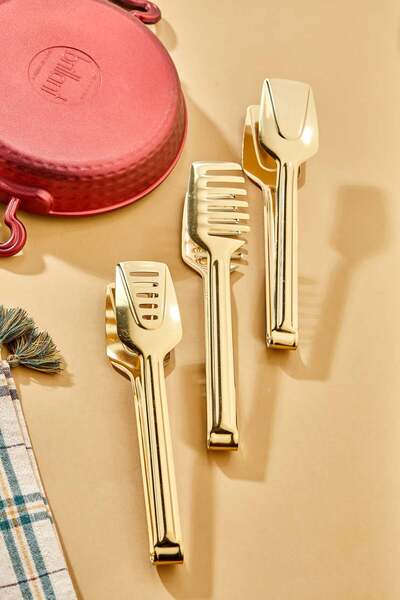 Milenay Set of 3 Decorative Serving Tongs - Elegance and Functionality Together