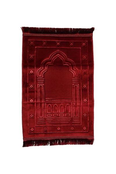 smart home سجادة صلاة حمراء 80×120 سم