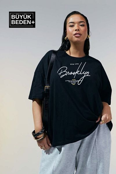 Superlife Γυναικείο μπλουζάκι με στάμπα Brooklyn με λαιμόκοψη Superlife