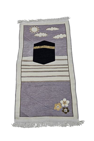 smart home Islamic Pattern Design Cushioned Kids Prayer Rug, Soft Comfortable Prayer Mat 50x100cm