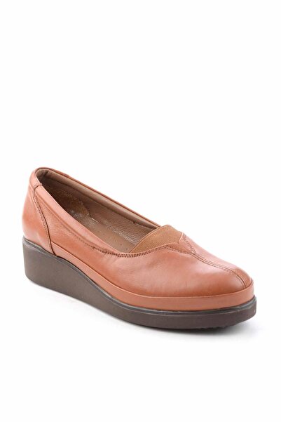 Bambi Tan Genuine Leather Women's Casual Shoes K01586060103
