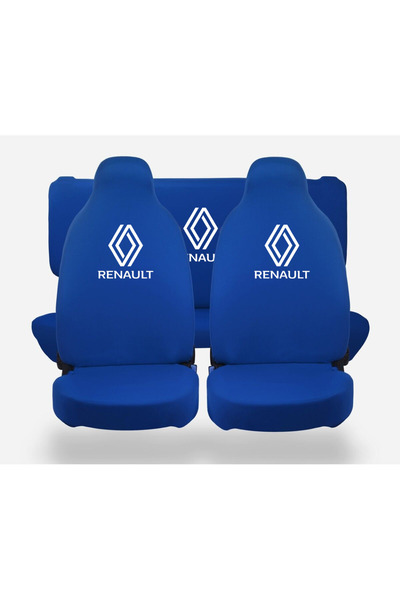 PLEYİNN Penye oto koltuk kılıfı renault yeni logo 4 parça