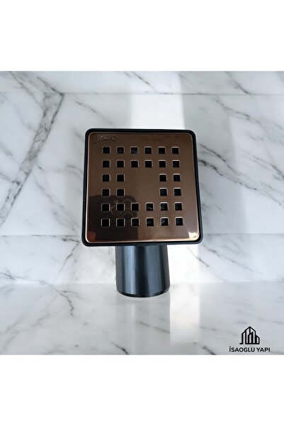 İSAOĞLU YAPI Bakır Yer Sifonu Bronz Yer Süzgeci Koku Yapmaz Rose Bakır Renk