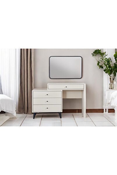 Vivense SOLİNA MAKYAJ MASALI ŞİFONYER VE AYNASI, 4 ÇEKMECELİ