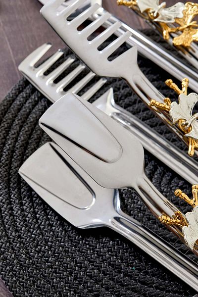 Milenay Set of 3 Decorative Serving Tongs - Butterfly Detail, Elegance and Functionality Together