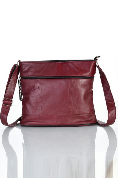 fubileather Geantă Messenger Crossbody din piele naturală