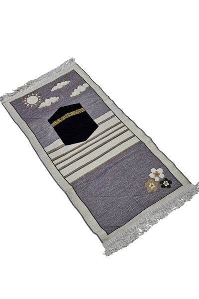 smart home Islamic Pattern Design Cushioned Kids Prayer Rug, Soft Comfortable Prayer Mat 50x100cm