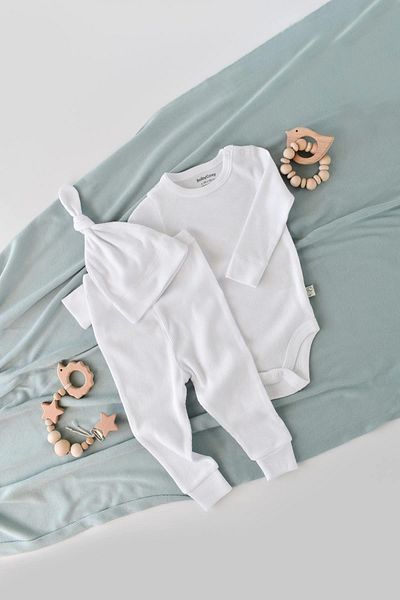 BabyCosy طقم سراويل أطفال وأكمام طويلة وقبعة، سلسلة الأطفال وحديثي الولادة -