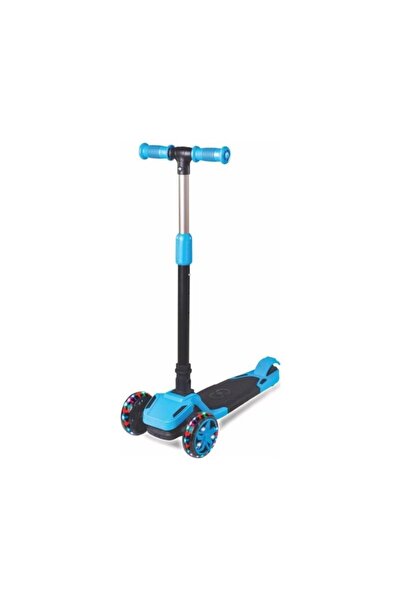 mavi su dünyası Scooter Işıklı Katlanır Mavi Scooter 8+