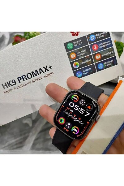 Samet Global Hk9 Pro Max Plus 2Gb Dahili hafıza/ chat gpt / 3D Animasyonlu Gen 4 Amoled Watch 10 Akıllı Saat