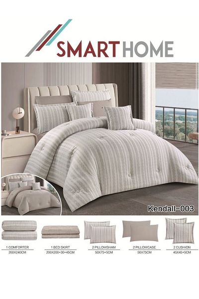 smart home two-sided comforter set, two-sided mattress, consisting of 8 pieces, 8-piece comforter