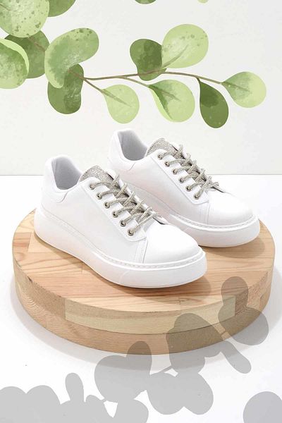 Bambi Women's White Sneakers K01566001709
