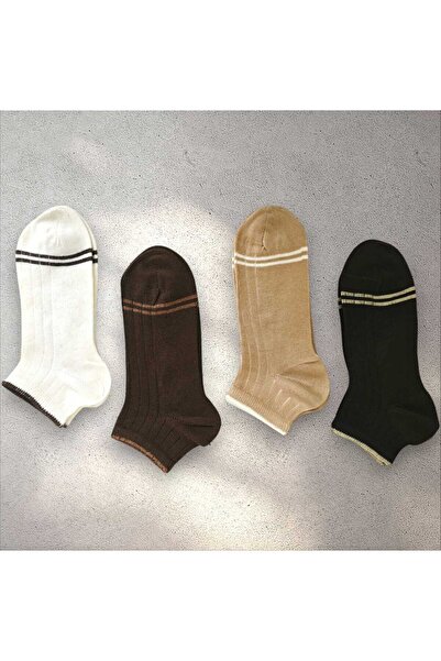 HAYEL 4 Çift Çok Renkli Çeberli Çizgili Desniı Kız Erkek Yüksek Kaliteli Peny...