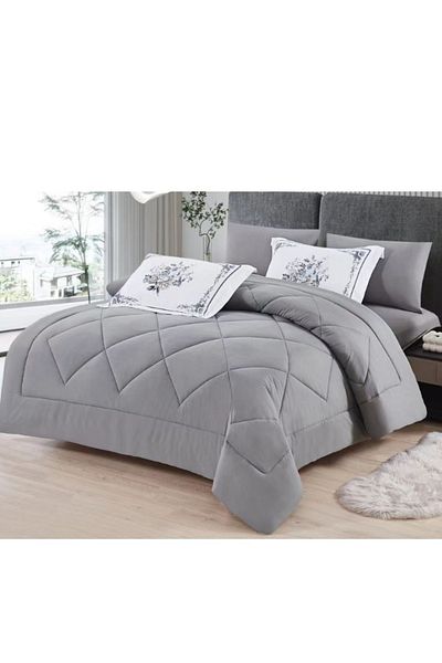 smart home Plain duvet set for two sides system Bedspread consisting of 6 pieces, duvet 6 pieces