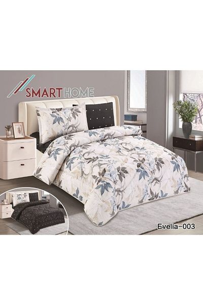 smart home Comforter set, double-sided mattress consisting of 4 pieces, comforter 4 pieces, 100% microfiber