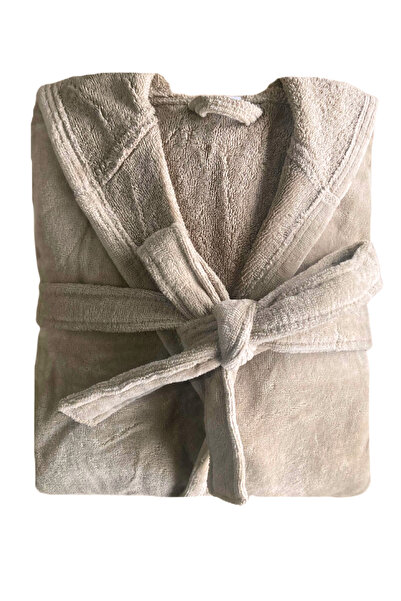 Mokita Home 100% βαμβακερό καπουτσίνο Χρώμα βελούδο Unisex Ανδρικό και γυναικείο μπουρνούζι Εξαιρετικά μαλακό μπουρνούζι εξαιρετικά μεγάλου μεγέθους