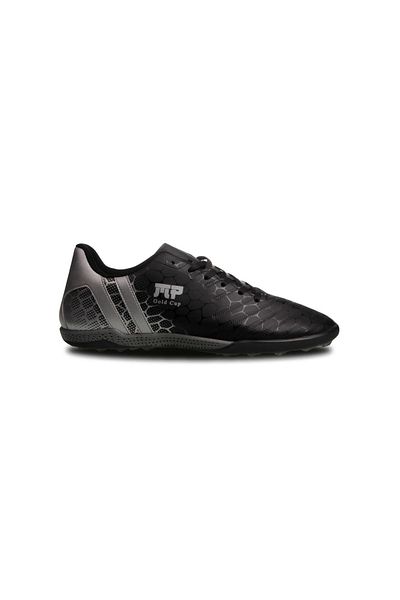 M.P. Pantofi de fotbal M.P unisex negru-argintiu Astroturf - cu șireturi, Field 241-1356GR