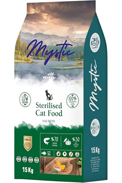 Mystic SOMON AZ TAHILLI STERİL KISIR KEDİ MAMA 15K