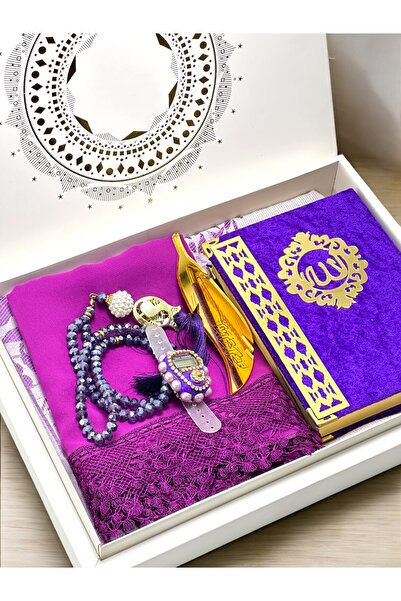 Deniz Elmasları Set de rugăciune cu zikrmatice și cristale, cu Coranul Sufuza...