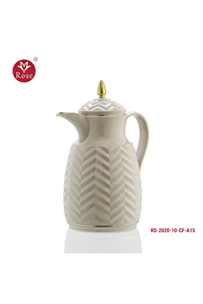 Rose ترمس روز 2020 لتر قهوة بيج ( 1000 ) مل