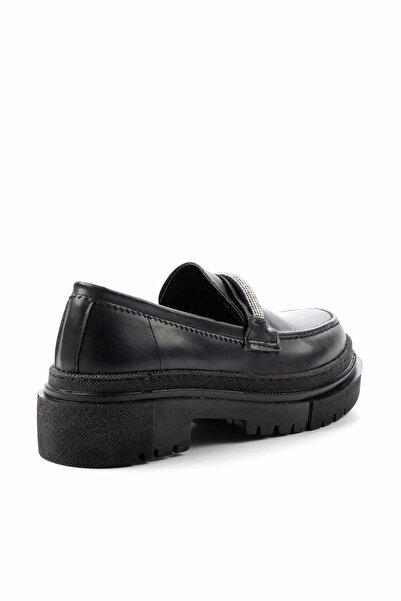 Bambi Siyah Kadın Loafer Ayakkabı K01891300409