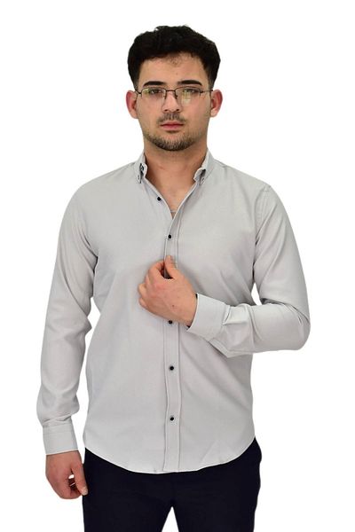 hodbehod Ανδρικό πουκάμισο Lycra Sports Silim Fit BGL-ST04326