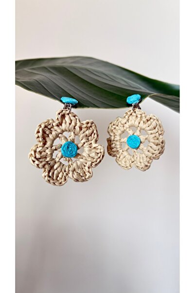 BAGS أقراط دينيس م المصنوعة يدويًا كهدية مزينة بالزهور - اتجاهات يناير