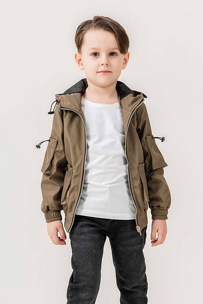 Gold Class Kidswear Водоустойчиво момчешко яке с подплата и качулка с двоен джоб