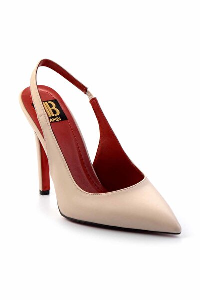 Bambi Beige Women's Classic Heeled Shoes01455018209