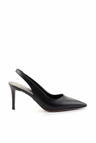 Bambi Siyah Kadın Klasik Topuklu Ayakkabı K01726010509
