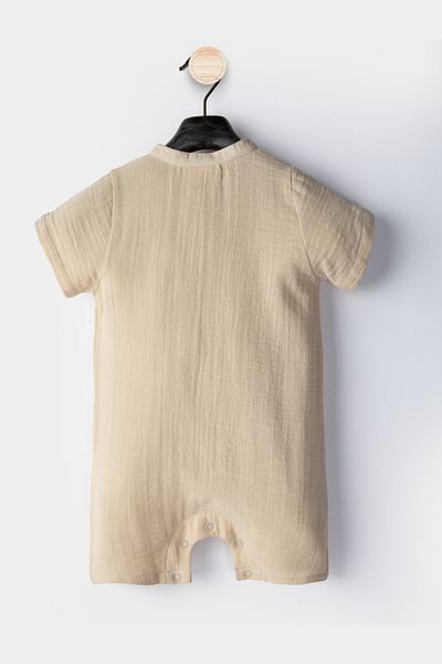 Ofislot Zebra Baby Boy Summer Romper-Shorts-Short Sleeve Jumpsuit