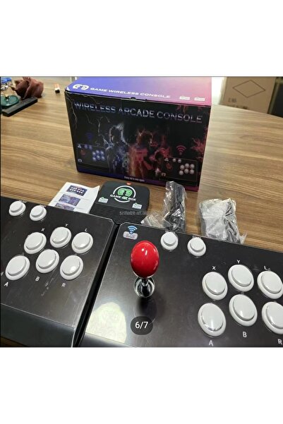 ATARI Kablosuz Çift Joystick Retro 10000 Oyun Tv Bağlanan Ateri Video Game 4k Oyun Makinesı