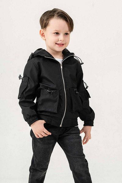 Gold Class Kidswear Водоустойчиво момчешко яке с подплата и качулка с двоен джоб