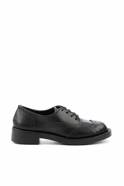 Bambi Women's Black Oxford Shoes K01246170009