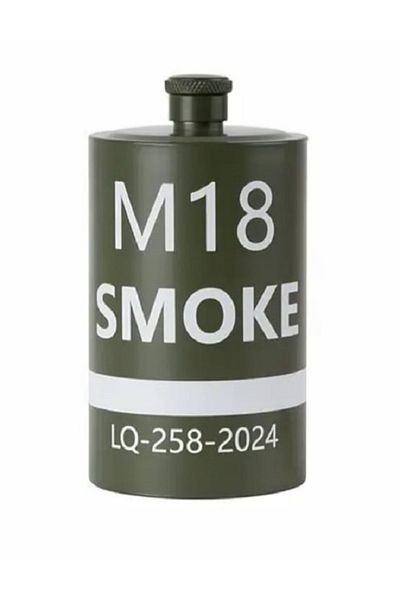 kho military design 250ml / 8.5 oz M18 Stainless Steel Flask in S.B. Form (Brand New Product)