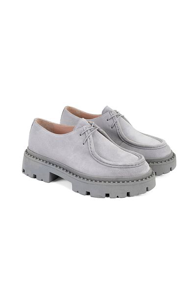 Desa Women's Gray Casual Leather Shoes