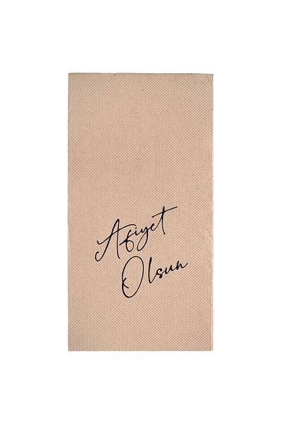 Story 40X40 cm Black Black-Colored Paper Napkins 16 Pcs Fold Pattern Bon Appetit