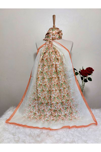 REMOMODA Şal din bumbac moale cu modele florale