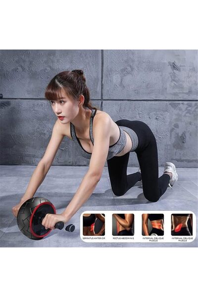 MultiFlexPro Ab Wheel Roller Egzersiz Tekerleği Fitness Karın Egzersizi Spor ...